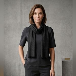 Christian Dior Black Oblique Trotter Silk Wool Scarf